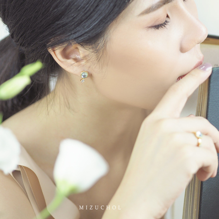 Boucles d'oreilles Darling Blue Topaz - Saturday Love