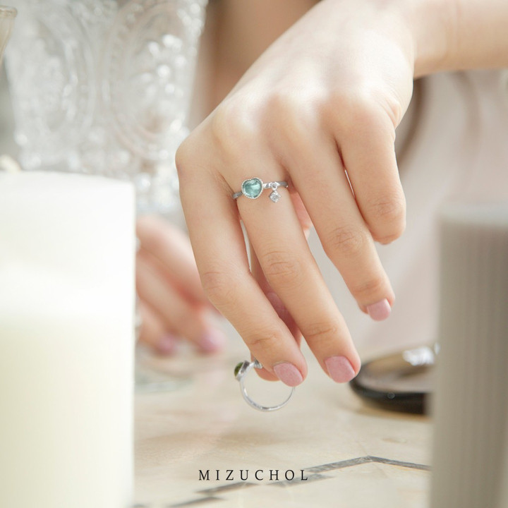 Round Blue Topaz Love-Enhancing Ring