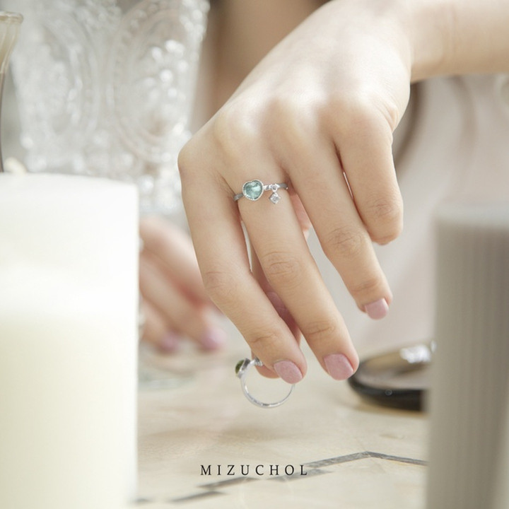 Round Blue Topaz Love-Enhancing Ring