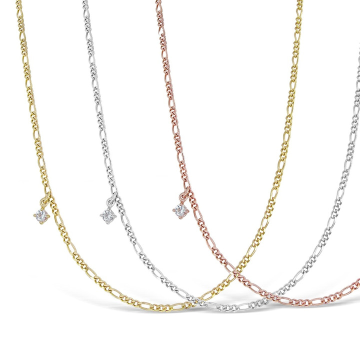 White Topaz Bubbling Champagne Necklace