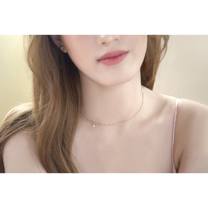 White Topaz Bubbling Champagne Necklace