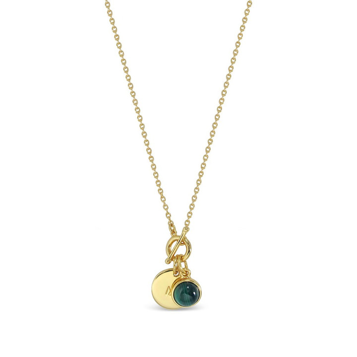 Sterling Silver Evergreen Necklace Malachite