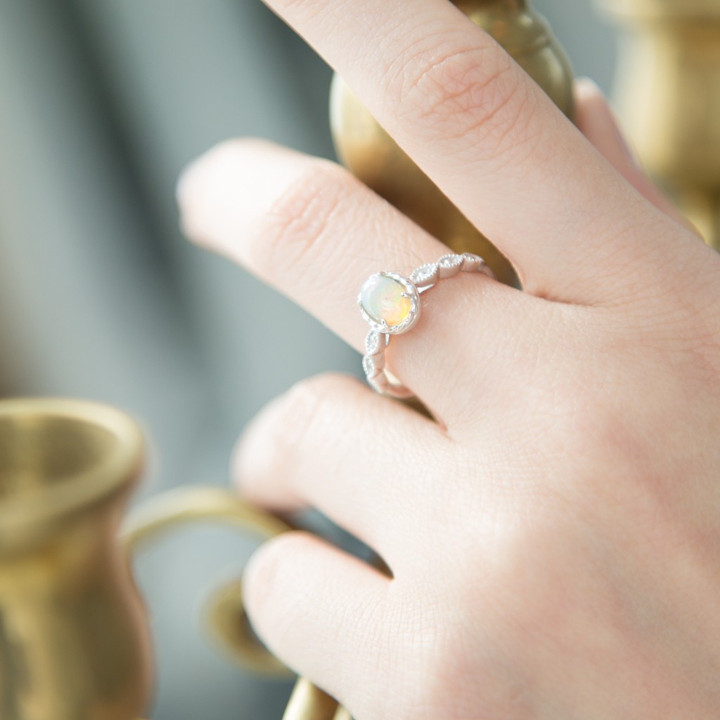 Women's Opal Tiara of Hope Ring