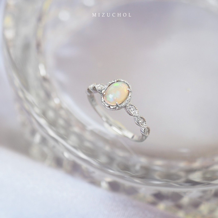 Women's Opal Tiara of Hope Ring