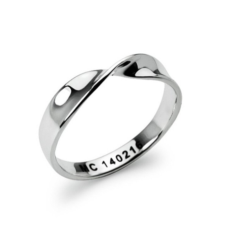 Sterling Silver Glad We Met Ring