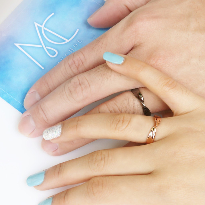 Sterling Silver Glad We Met Ring
