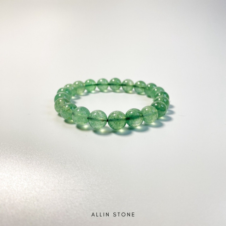 Green Strawberry Quartz Bracelet - Energy and Harmony