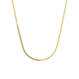 Sterling Silver Gold Plated Golden Line Stackable Necklace