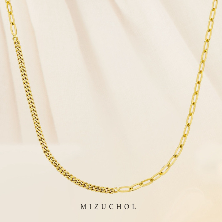 Sterling Silver Gold Plated Golden Line Stackable Necklace
