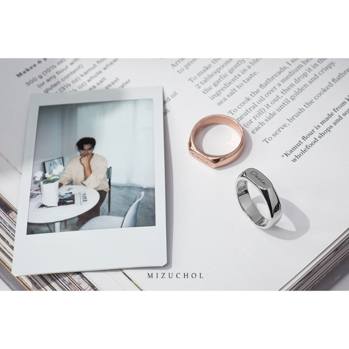 Bagues de couple en argent sterling et topaze blanche