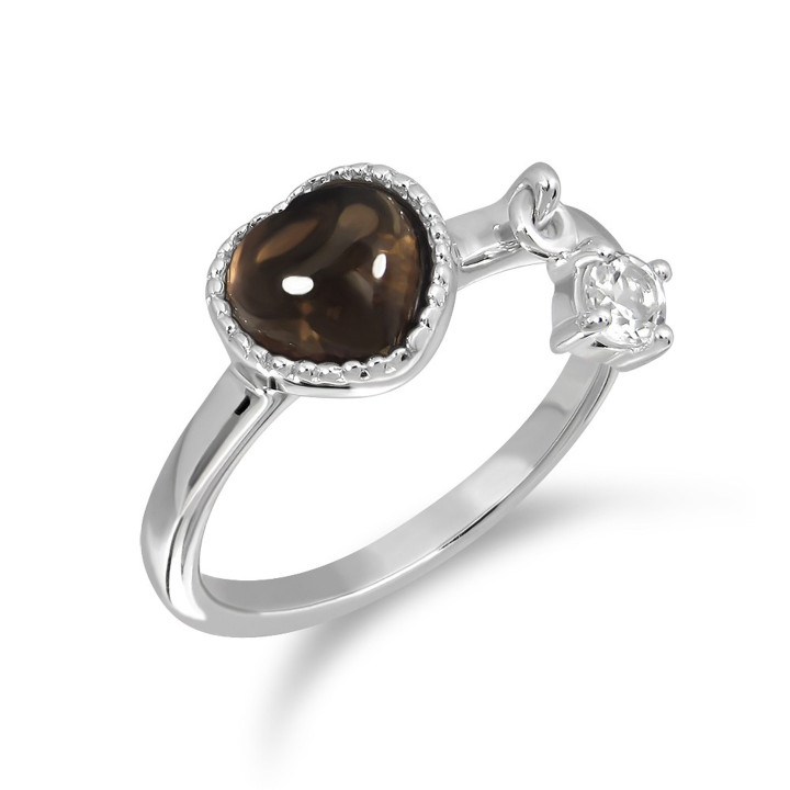 Bague en quartz fumé Darling | Bijou pour raviver l'amour