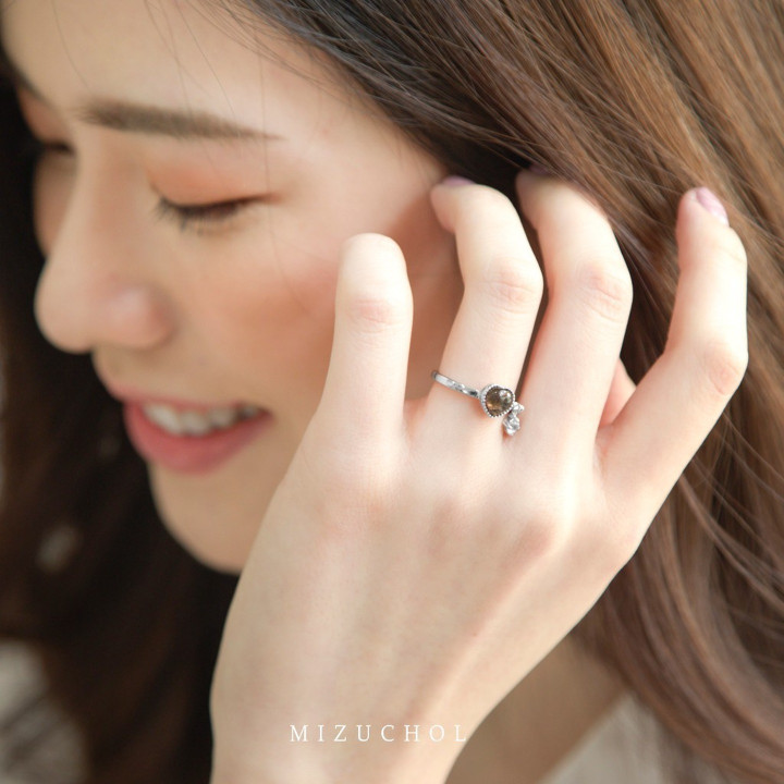 Bague en quartz fumé Darling | Bijou pour raviver l'amour