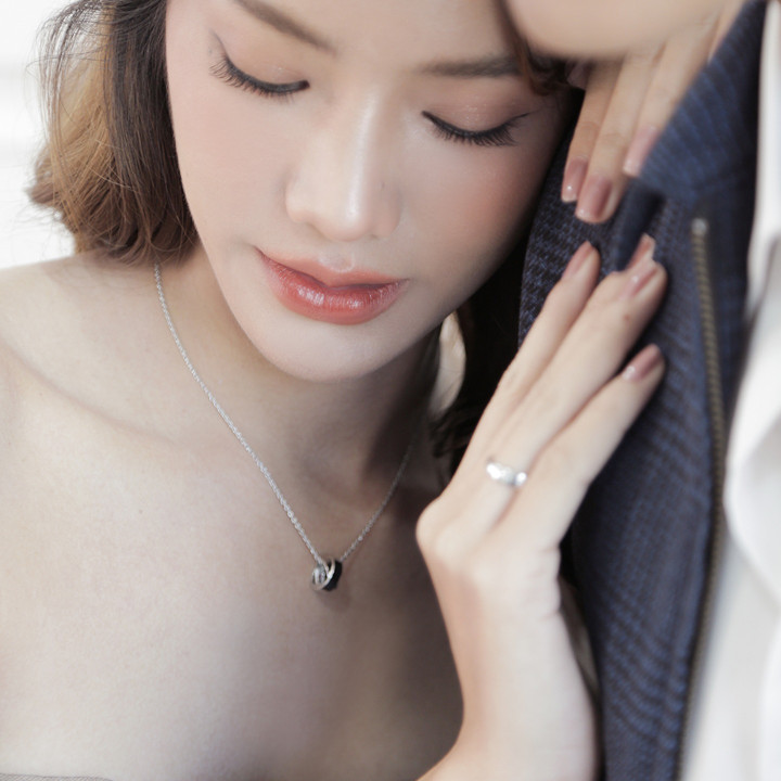 Sterling Silver 9-Gemstone Necklace