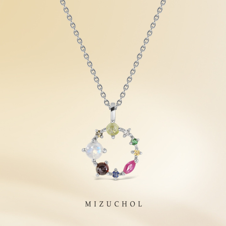 Collier de diamants Neuf Pierres Porte-Bonheur