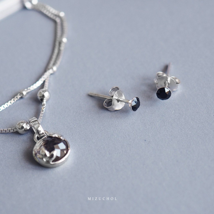 Grey Smoky Quartz Birthstone Bracelet
