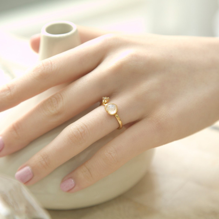 Darling Moonstone Ring