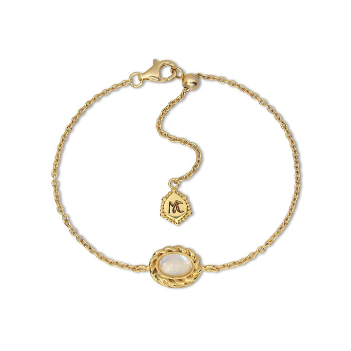 Sterling Silver Moonstone Bracelet - Gentle Moon