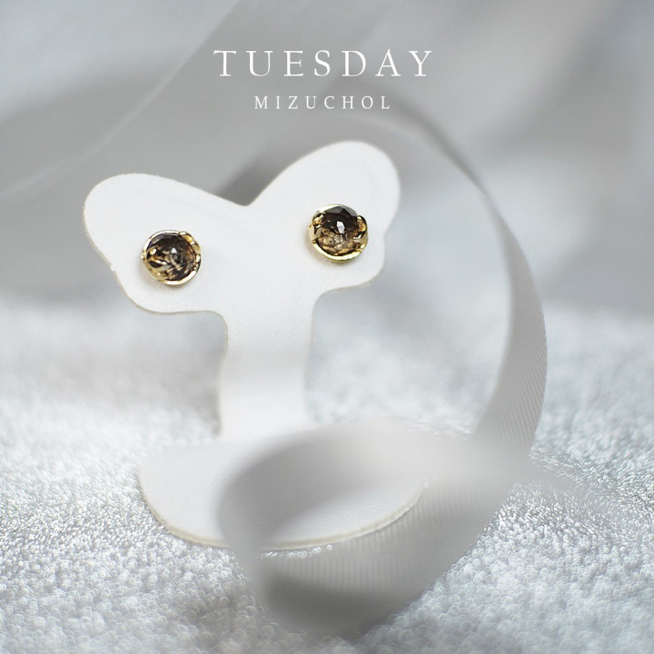 Lucky Grey Smoky Quartz Earrings