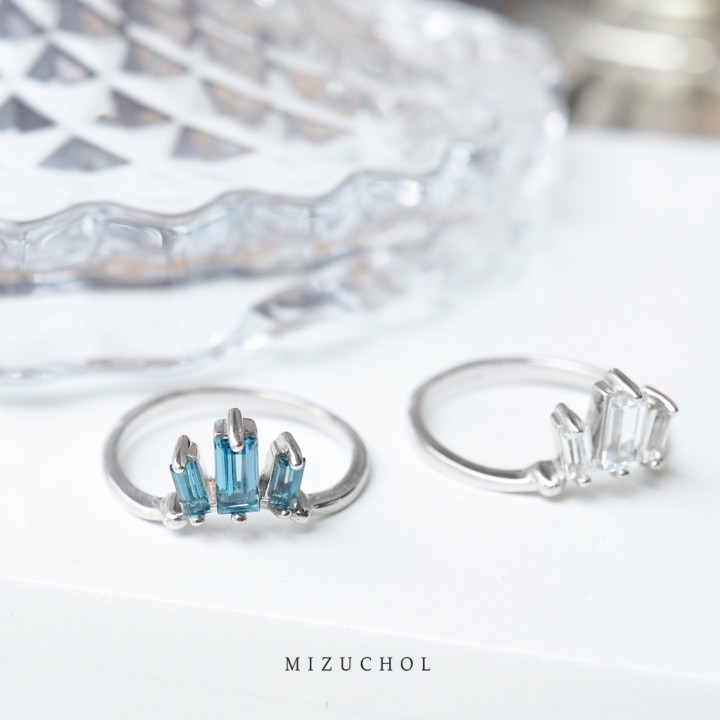 White Topaz Love and Flirt Ring