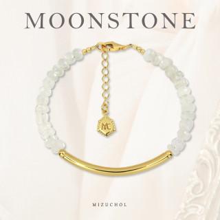White Moonstone Bracelet - Elegant Love Gemstone