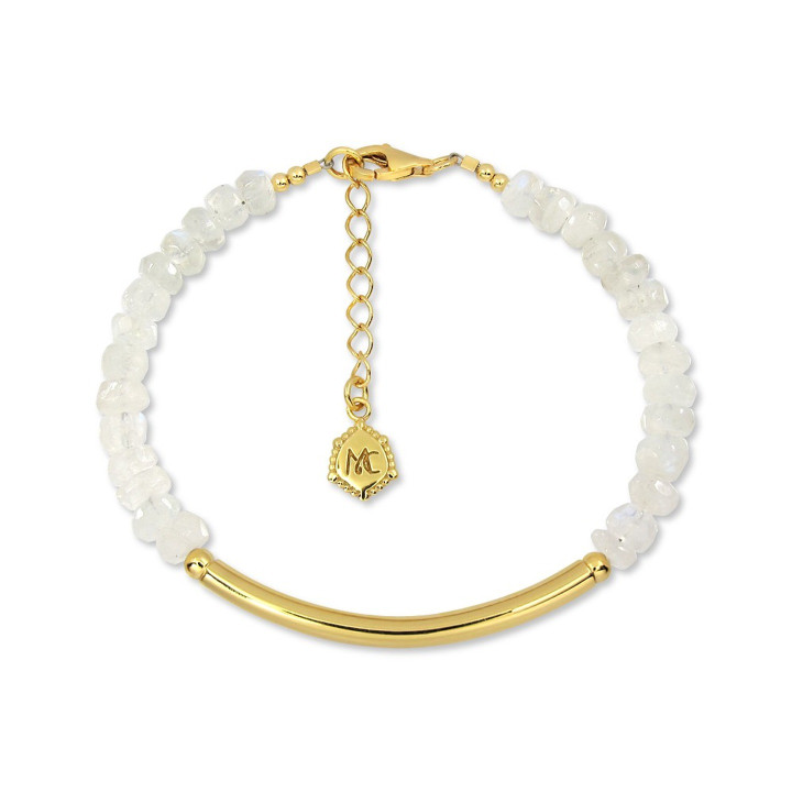 White Moonstone Bracelet - Elegant Love Gemstone