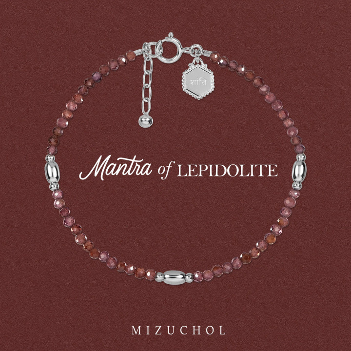 Lepidolite Gemstone Bracelet for Peace