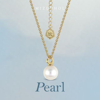 Gold Plated Sterling Silver Pearl Cloud Necklace