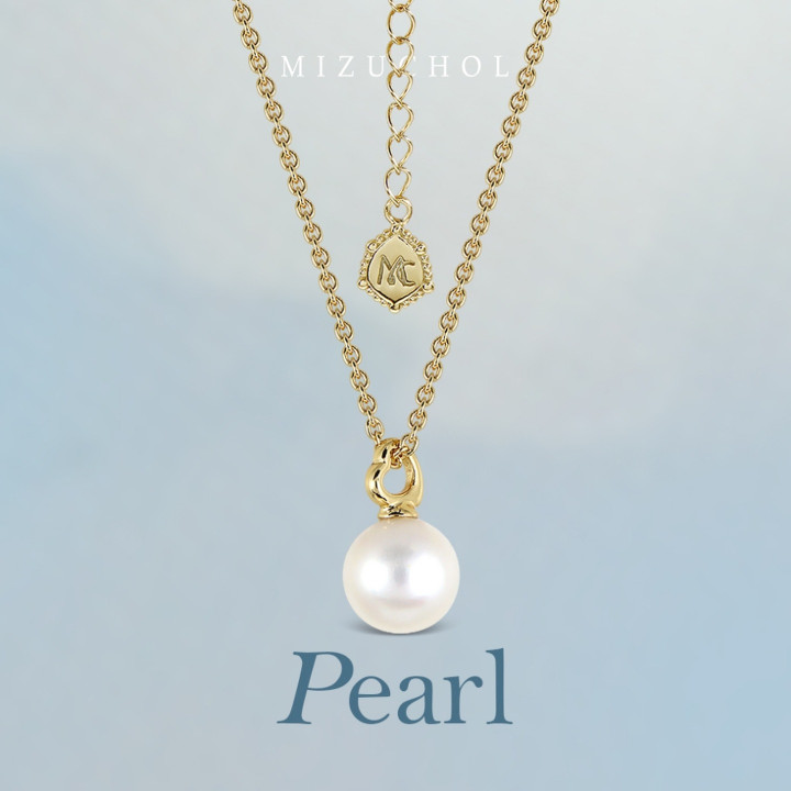 Gold Plated Sterling Silver Pearl Cloud Necklace