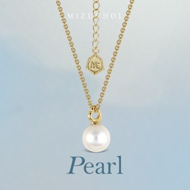 Gold Plated Sterling Silver Pearl Cloud Necklace