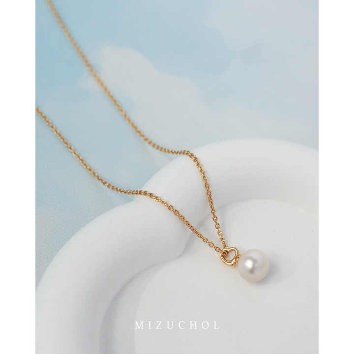 Gold Plated Sterling Silver Pearl Cloud Necklace