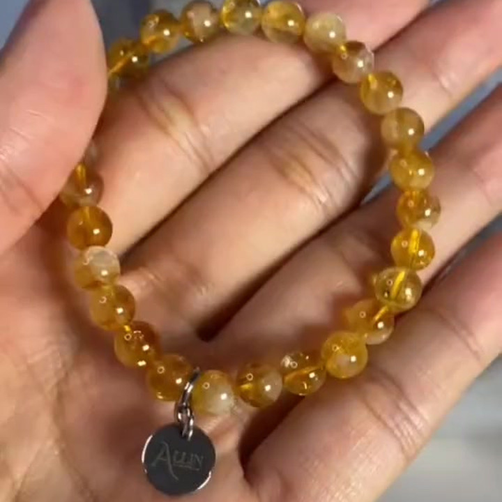 Citrine Whisky Bracelet: Attract Luck and Wealth