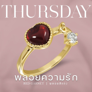 Darling Red Garnet Ring for Love