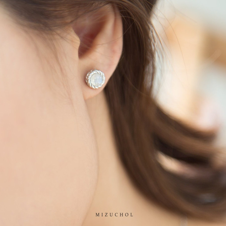 Moonlight Sterling Silver Moonstone Earrings