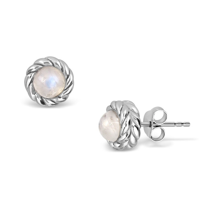 Moonlight Sterling Silver Moonstone Earrings