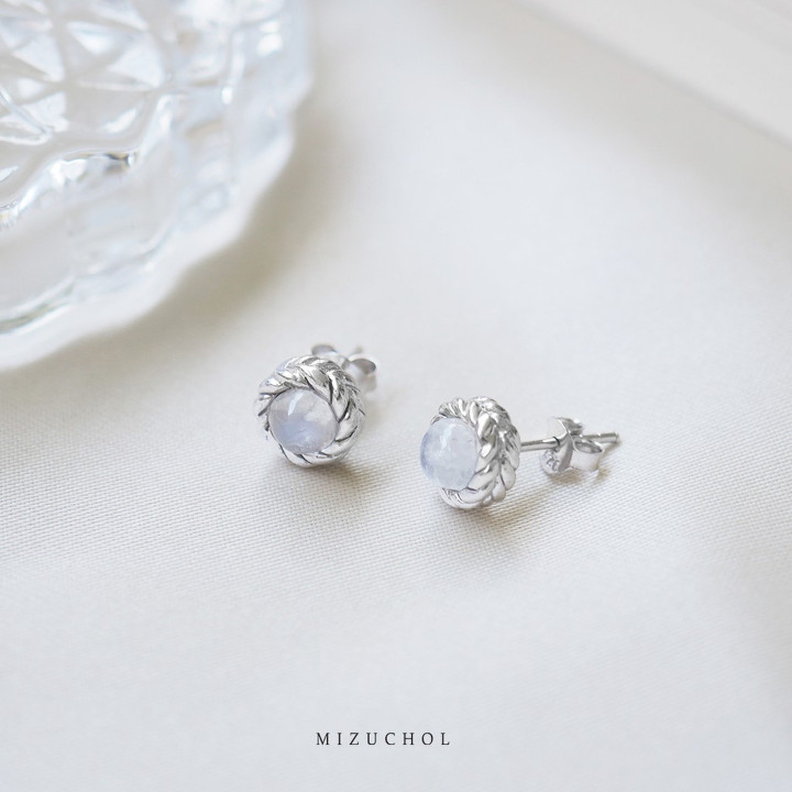 Moonlight Sterling Silver Moonstone Earrings