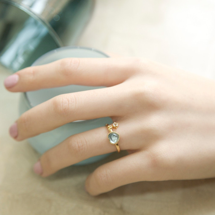 Blue Topaz Gemstone Ring - Love-Enhancing