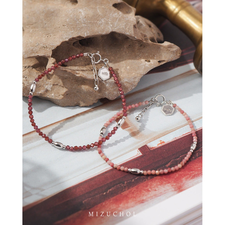 Genuine Rhodonite Bracelet for Love and Healing