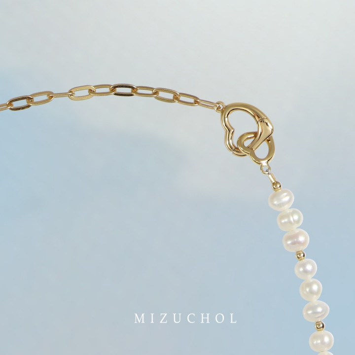 Genuine Stackable Pearl Necklace | Sterling Silver and Gold-Plated