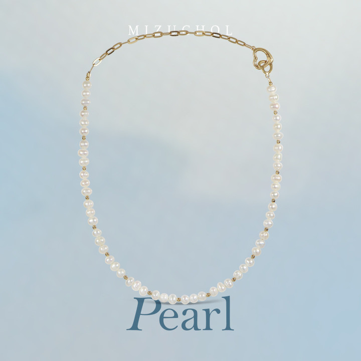 Genuine Stackable Pearl Necklace | Sterling Silver and Gold-Plated