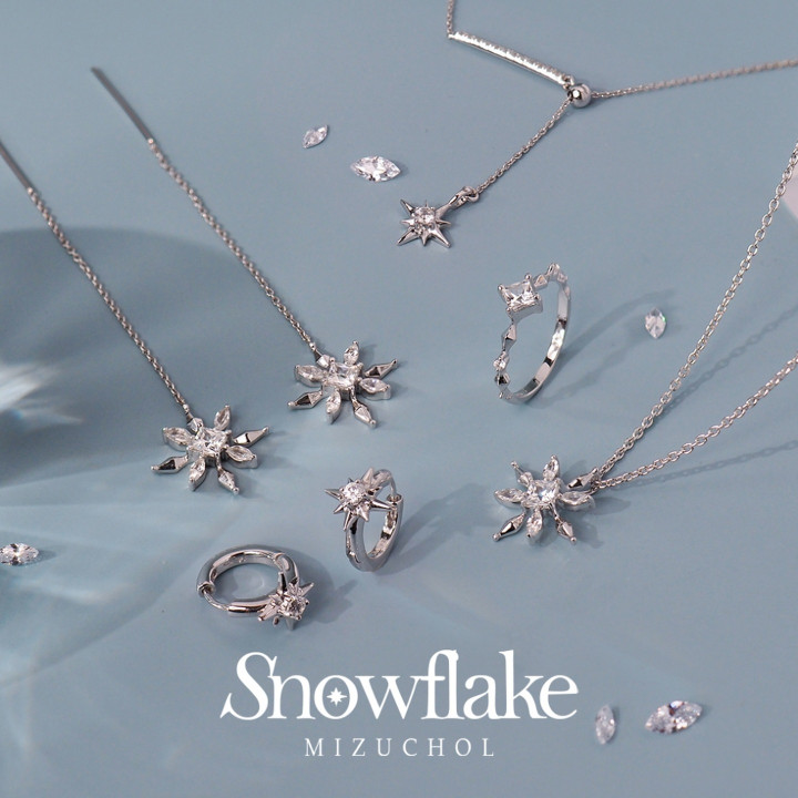 Pendientes de circonita de plata de ley bañados en oro blanco de Frozen Grace