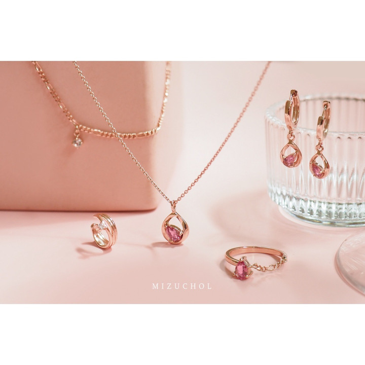 A Drop Of Rose Pink Tourmaline Ring