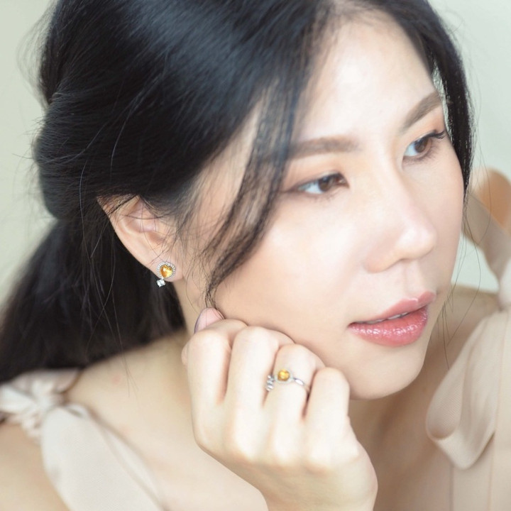 Fine Citrine Gemstone Earrings