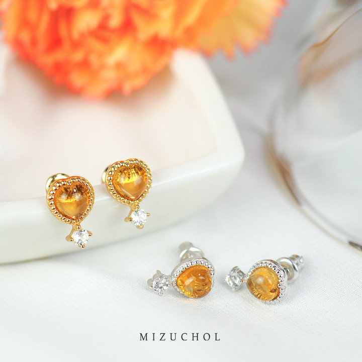 Fine Citrine Gemstone Earrings