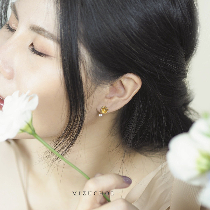 Fine Citrine Gemstone Earrings