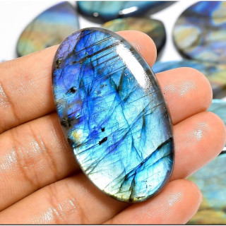 Labradorite Cabochon Stone | Polished Gemstone for Jewelry and Healing