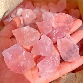 Raw Rose Quartz Crystal (1-3cm) for Love and Healing