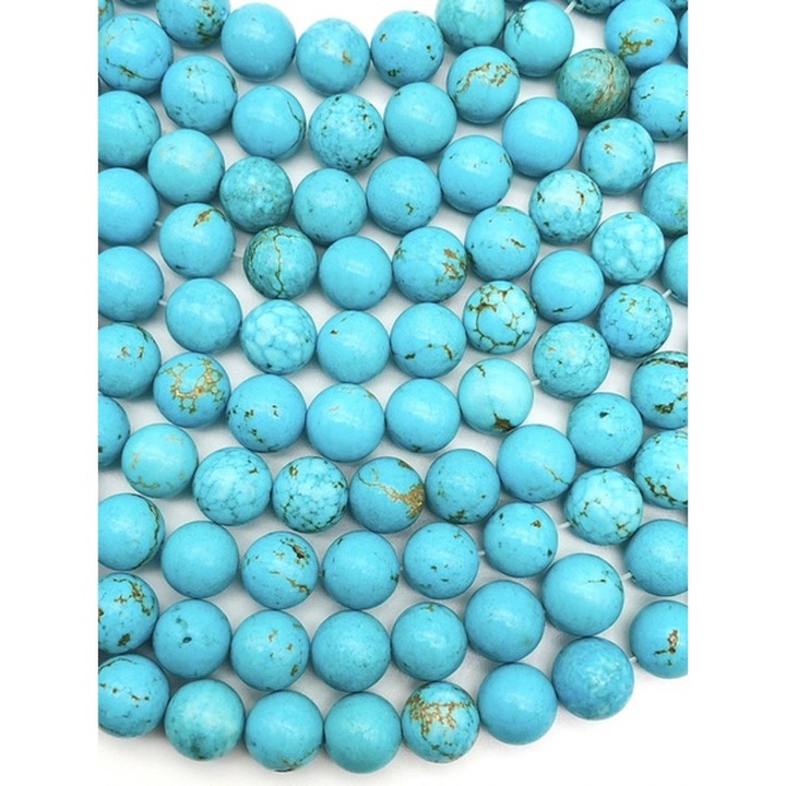 Natural Howlite Turquoise Beads - Bracelet and Necklace Making