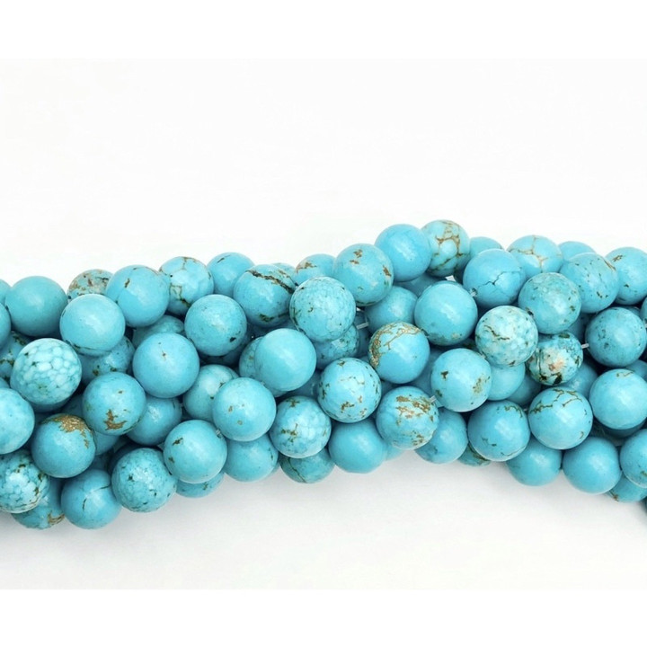 Natural Howlite Turquoise Beads - Bracelet and Necklace Making