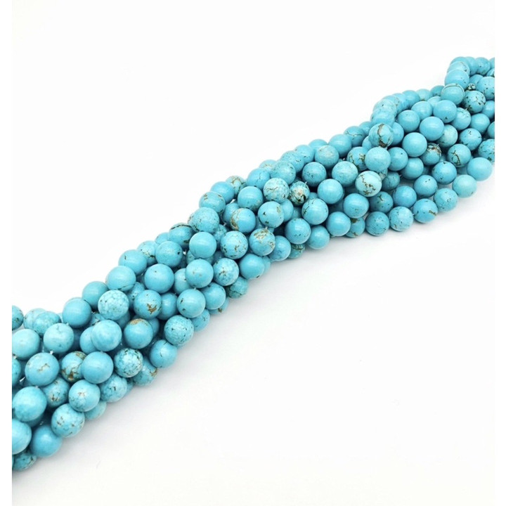 Natural Howlite Turquoise Beads - Bracelet and Necklace Making
