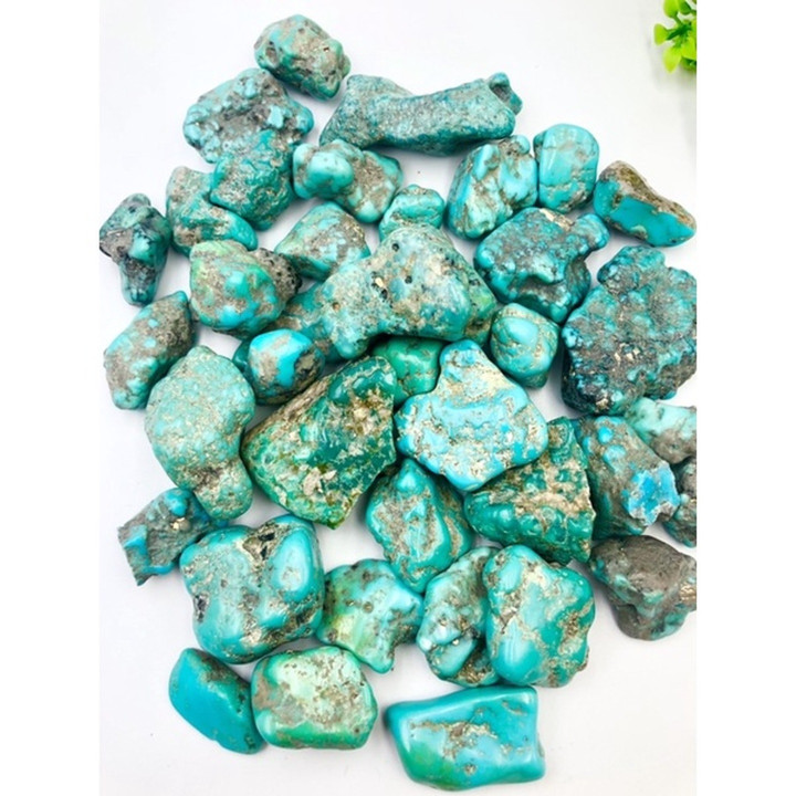 Arizona Blue Turquoise: Polished Stones for Jewelry Making